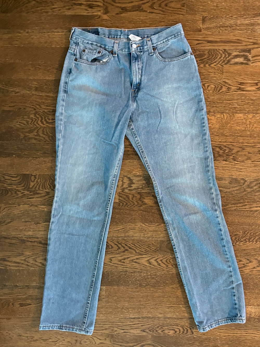 Levi’s 505 Lower Rise Straight Leg Jeans — Light Wash